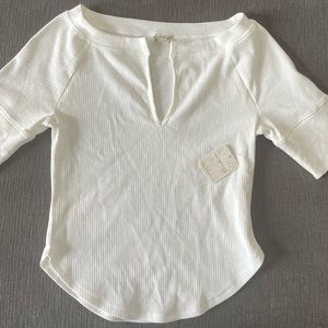 Free People White Tee